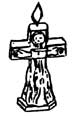 Bougie Crucifix