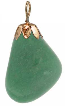 aventurine verte en pendentif