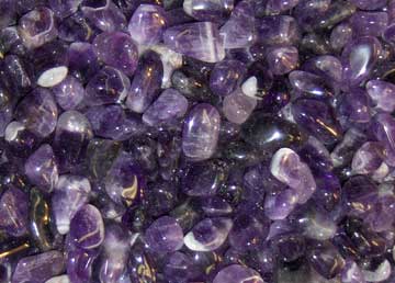 am&eacute;thystes polies