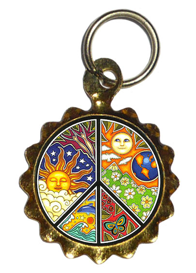 pendentif peace & love