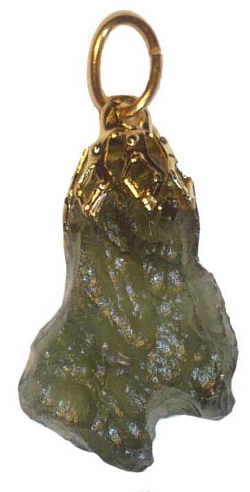 moldavite en pendentif