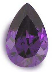 am&eacute;thyste facett&eacute;e poire