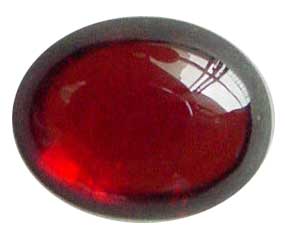 grenat en cabochon