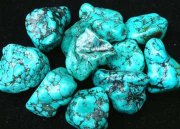 Turquoise roulee